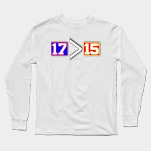 Allen is better than Mahomes Long Sleeve T-Shirt